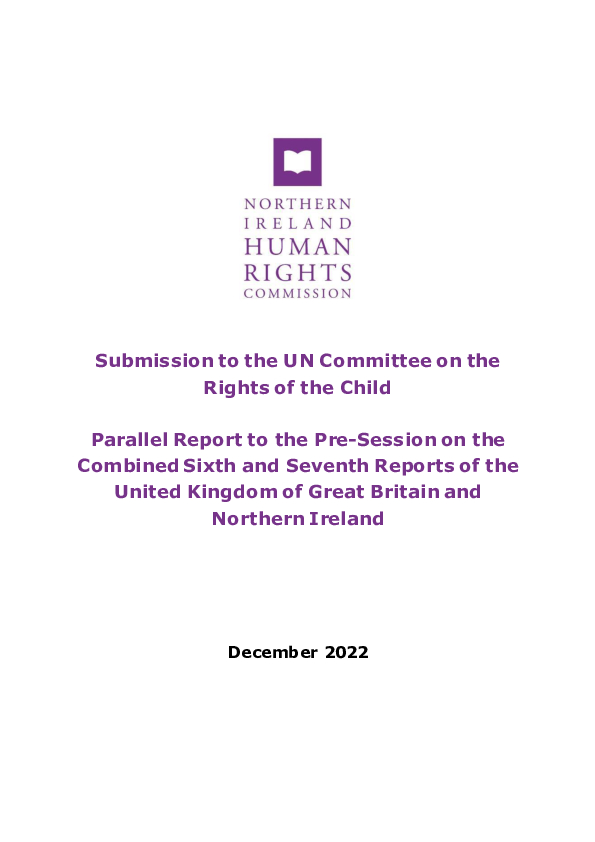 Publication - Submission to the UN Committee on the Rights of the Child ...